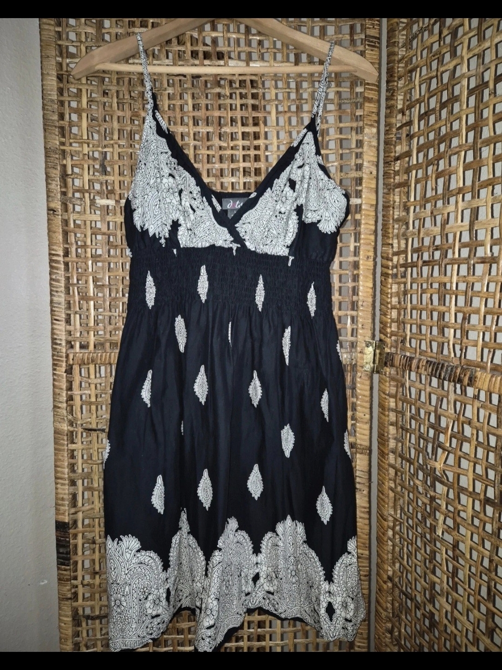 Dots Black and White Mini Dress